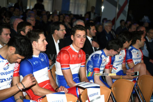Ramon Sinkeldam, Dutch champion, next to Arnaud Démare, French champion (899x)