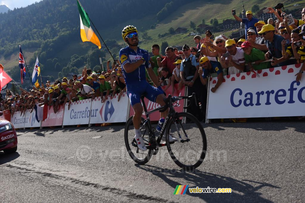 Julian Alaphilippe (Quick-Step) on his way to victory in Le Grand Bornand (2)