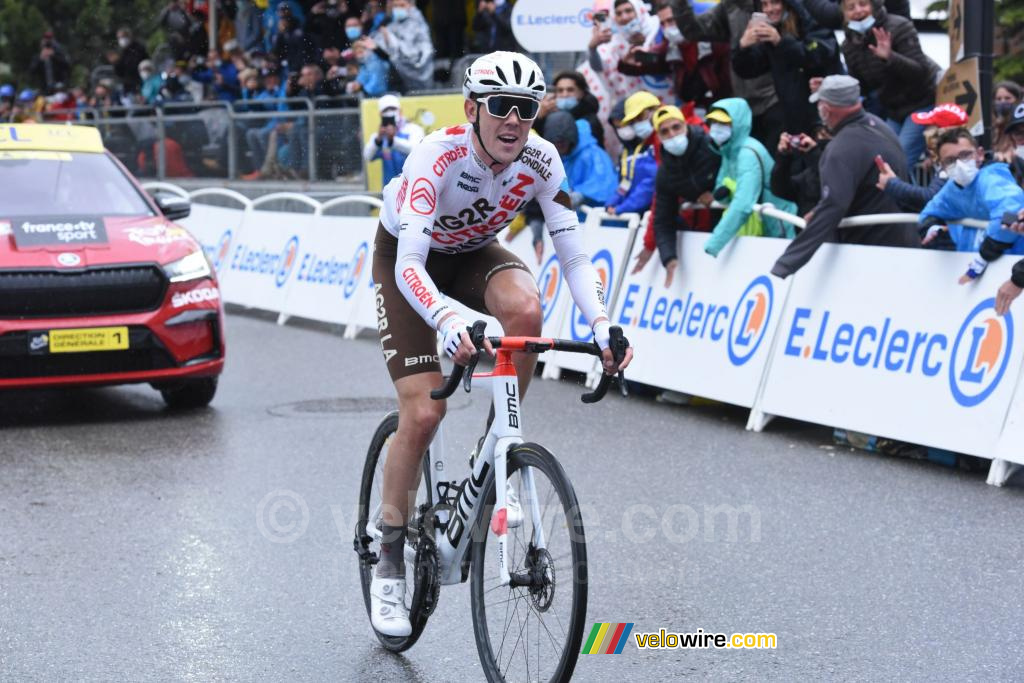 Ben OConnor (AG2R Citron Team) wint de etappe in Tignes