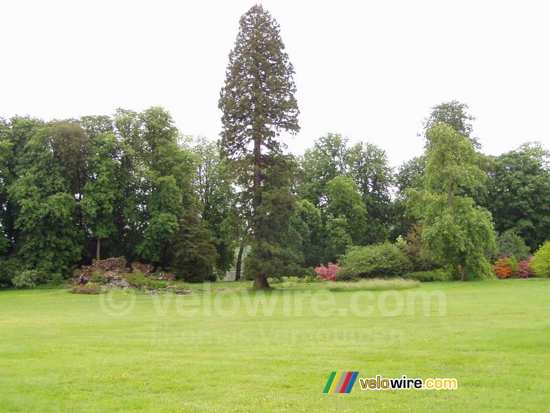 The castle's garden in Fontainebleau