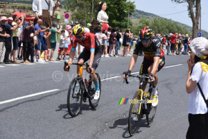 Wout van Aert (Jumbo-Visma) & Wout Poels (Bahrain Victorious) sur le Col de Puymorens (163x)