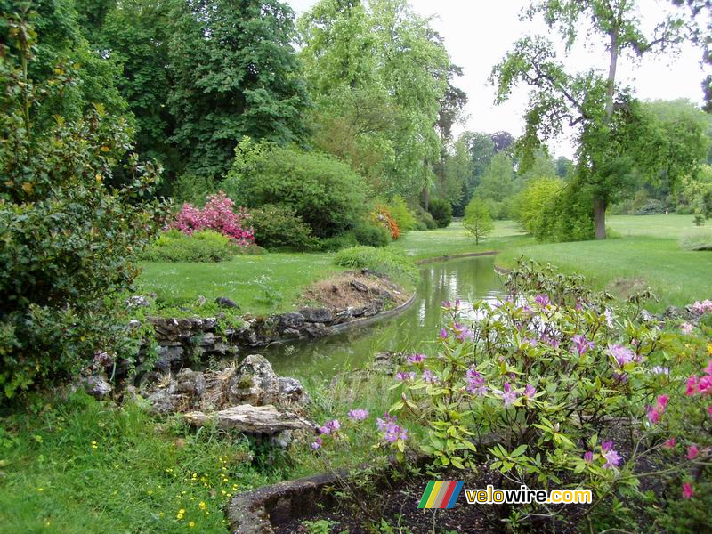 The castle's garden in Fontainebleau