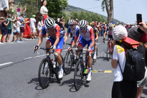 Stefan Küng, Bruno Armirail & David Gaudu (Groupama-FDJ) (595x)