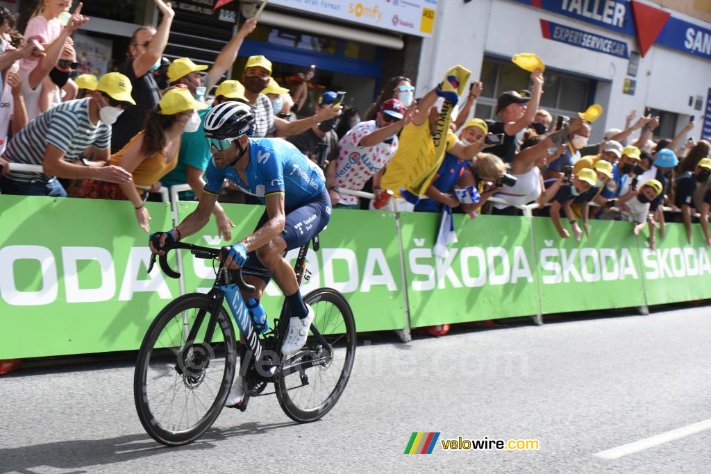 Alejandro Valverde (Movistar Team), 2nd in Andorra