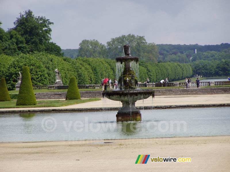 The garden of the castle in Fontainebleau