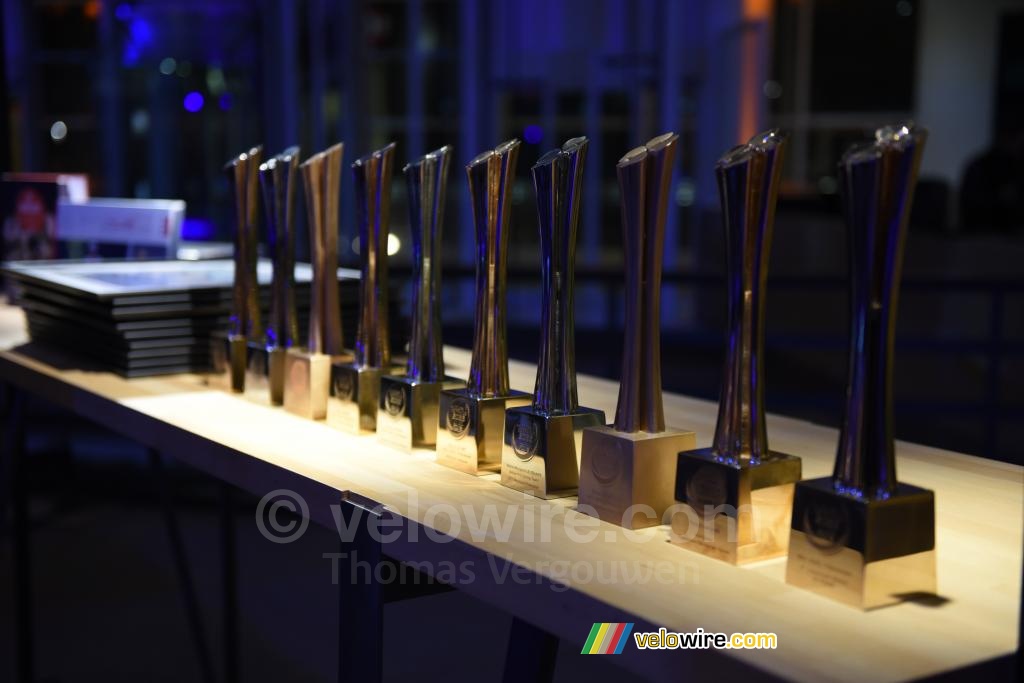 The trophies of the Coupe de France FDJ 2022