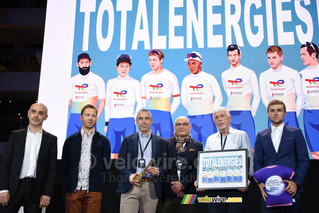 Team TotalEnergies, l'équipe vainqueure de la Coupe de France FDJ 2022