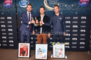 Le podium de la Coupe de France FDJ 2022 : Julien Simon (TotalEnergies), Amaury Capiot (Arkéa-Samsic) & Marc Sarreau (AG2R Citroën Team) (3) (1103x)