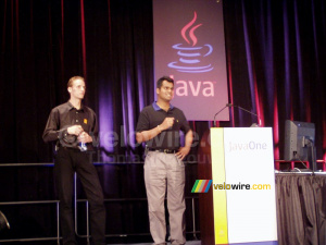 Thomas & Pubudu pendant notre présentation @ JavaOne 2004 (269x)