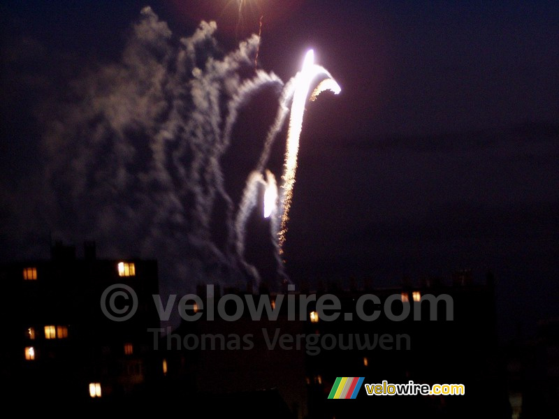 Le feu d'artifice à Malakoff