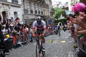 Marco Haller (Autriche) dans la deuxième montée de la Butte Montmartre (126x)
