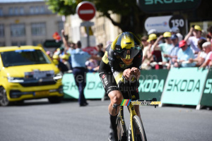 Tiesj Benoot (Team Visma | Lease a Bike) during the Caen > Caen time trial (12x)
