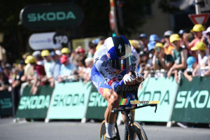 Florian Lipowitz (Red Bull-BORA-hansgrohe) during the Caen > Caen time trial (20x)