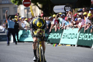 Matteo Jorgenson (Team Visma | Lease a Bike) during the Caen > Caen time trial (47x)