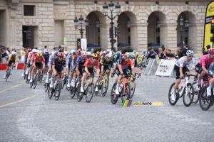 Le peloton au deuxième passage sur la Place de la Concorde (2) (19x)