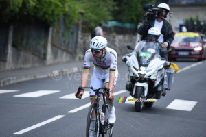 Tadej Pogačar (UAE Team Emirates XRG) on his way to victory at Gavarnie-Gèdre (6th stage) (114x)