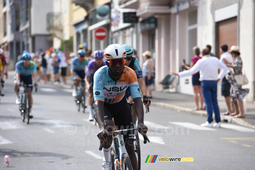 Biniam Girmay (NSN) in La Roche-sur-Foron