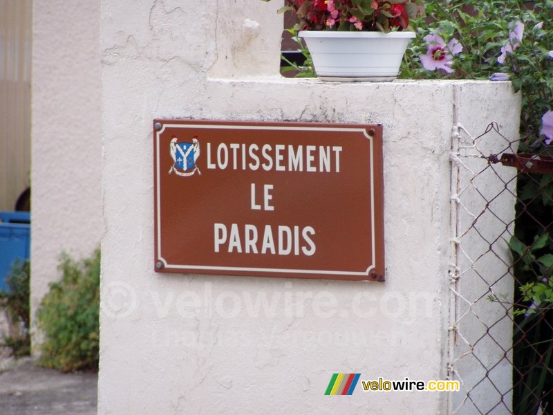 Lotissement le Paradis - de straat waar het tweede huis van mijn ouders staat in Couffouleux