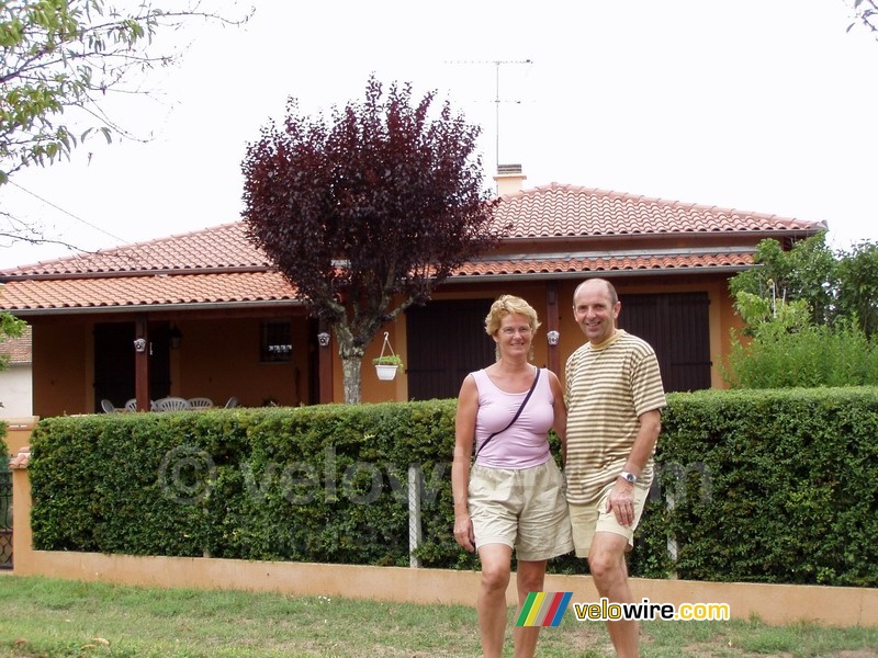 My parents' proudly in front of their second house in Couffouleux