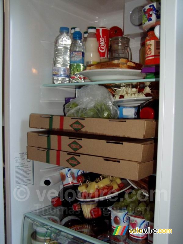 Mijn volle koelkast voor mijn housewarming