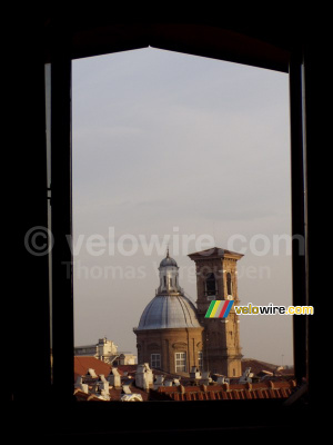 The view of my hotel room seen from my bed! (210x)