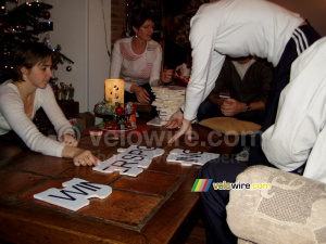 Ellen starts with her puzzle (327x)