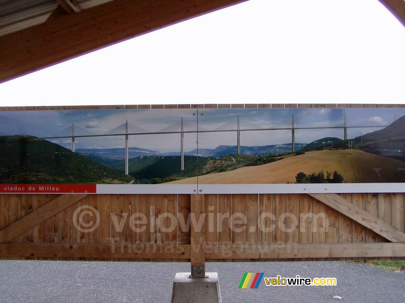 A picture of the viaduct of Millau