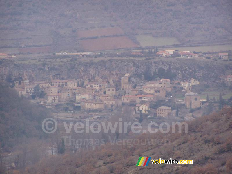 A small town nearby the viaduct of Millau