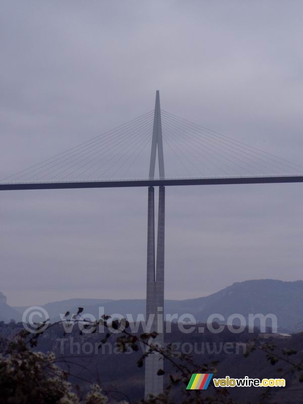 One of the pillars of the viaduct of Millau