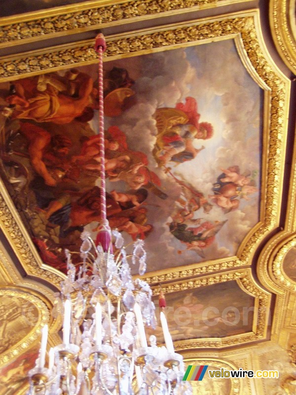 Plafondschildering in het kasteel van Versailles