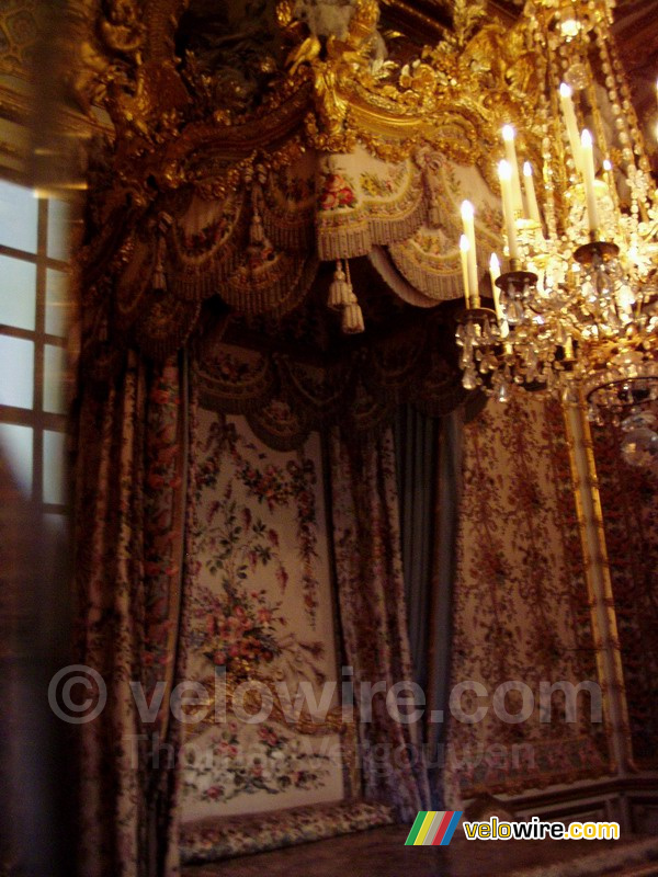 Het bed van Marie-Antoinette in het kasteel van Versailles