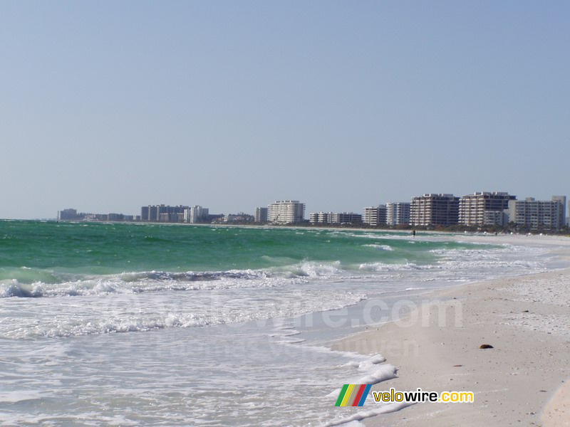 Sarasota gezien vanaf het strand