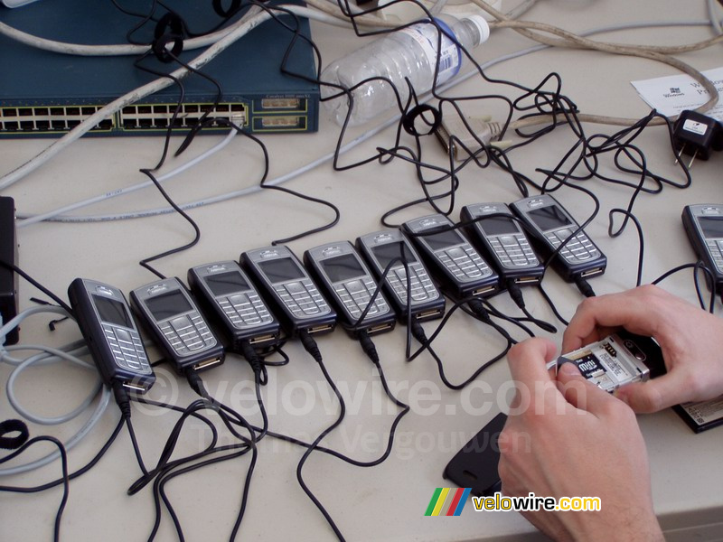 La collection de téléphones pour une de mes sessions au Code Camp