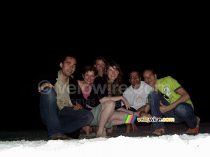Romain, Ruth, Vicky, Muriel, Martin & Thomas @ Sarasota beach (1069x)