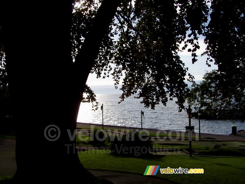 The lake between Evian and Lausanne