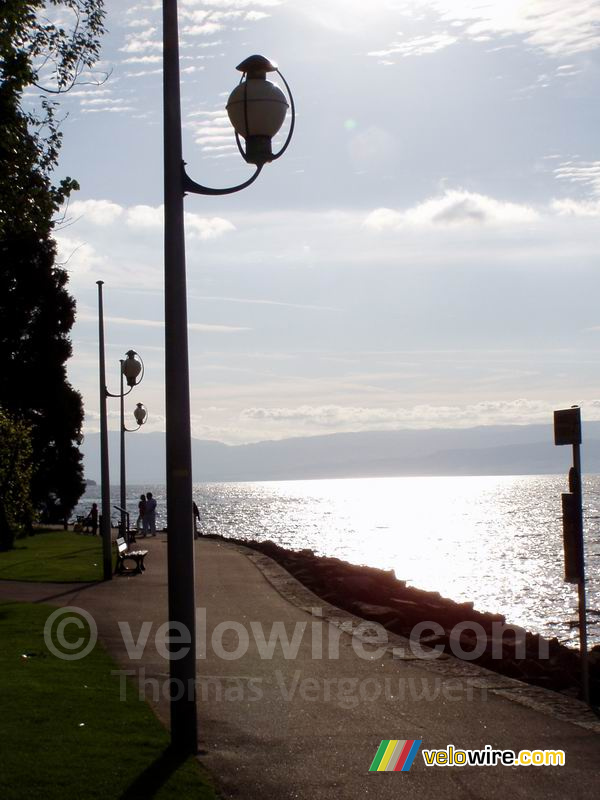 The lake between Evian and Lausanne