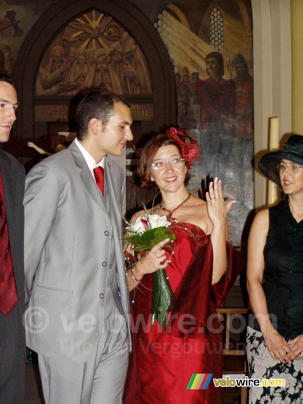 Cédric & Isabelle avec la bague