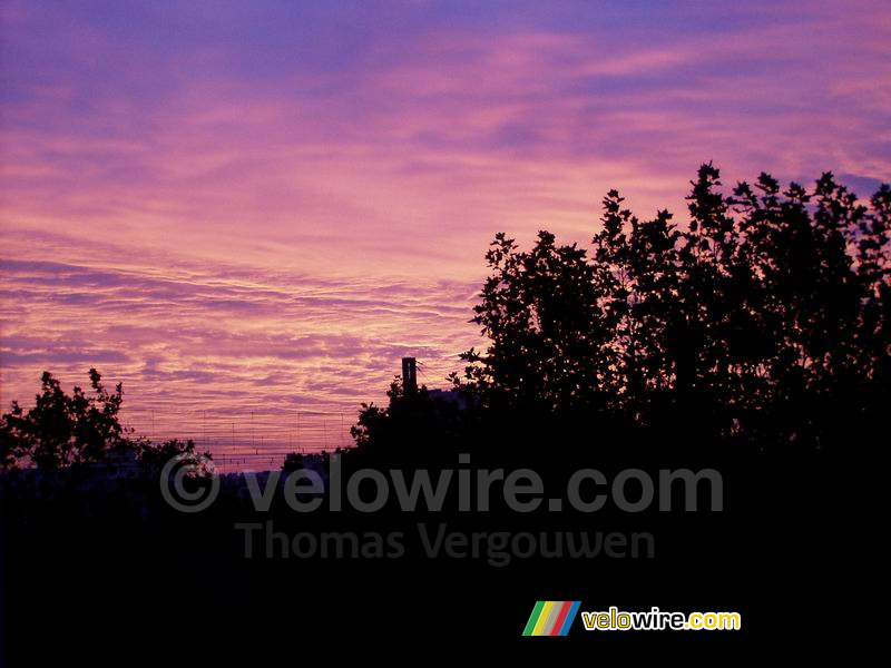 Le ciel vu depuis la fenêtre de ma chambre