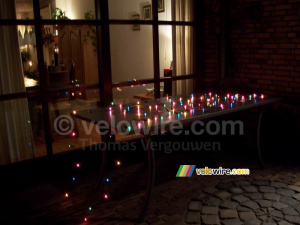 The lights on the table outside (234x)