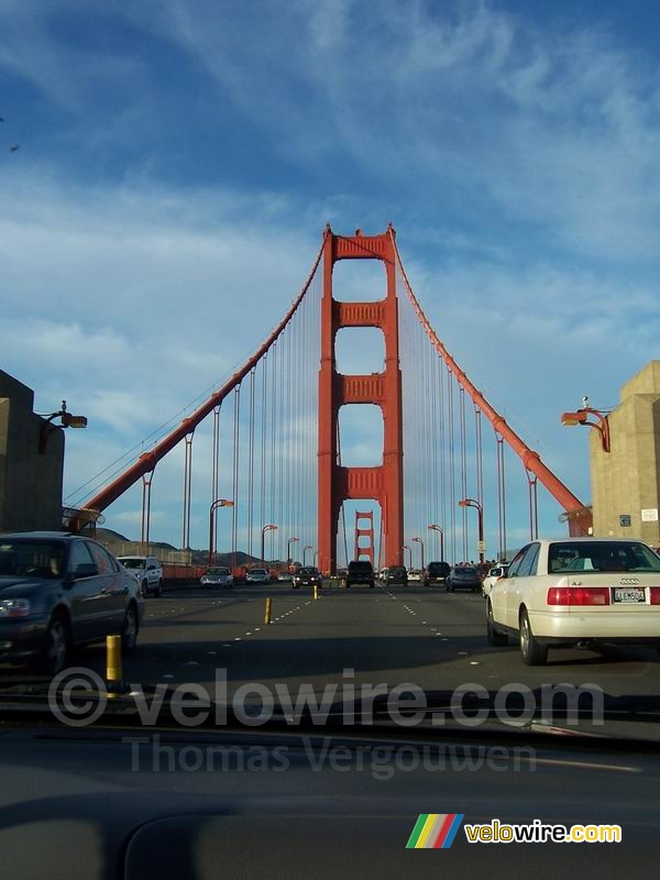 Op de Golden Gate Bridge