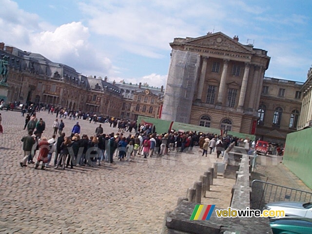 La queue à Chateau de Versailles