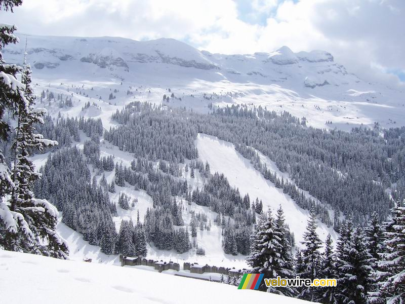 View on a part of the skiing area