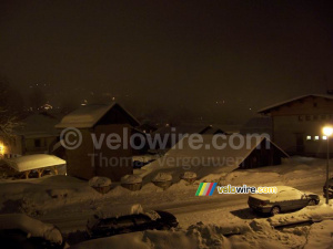 The view from our apartment during the night (202x)