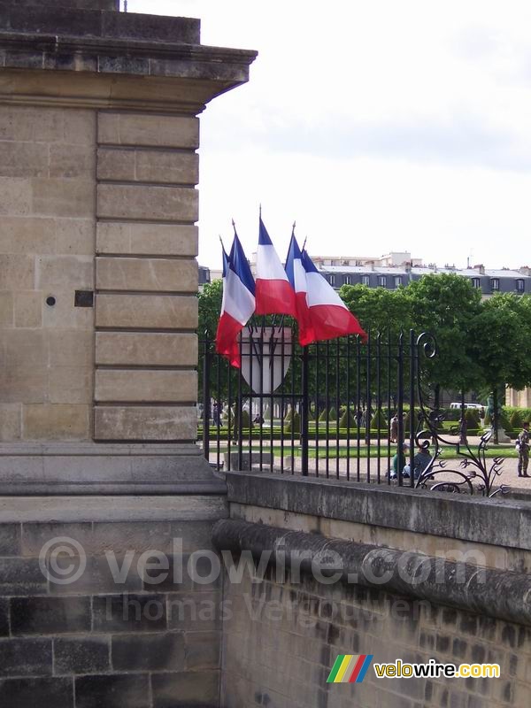 Franse vlaggen op Bevrijdingsdag