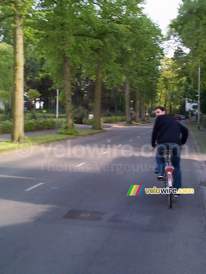[The Netherlands] Cédric on 'his' bicycle (329x)