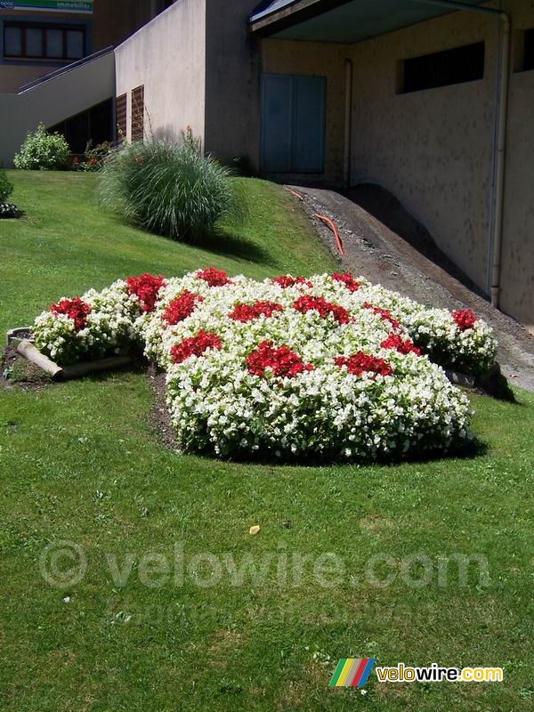 Saint-Jean-de-Maurienne: a flower polka-dot jersey