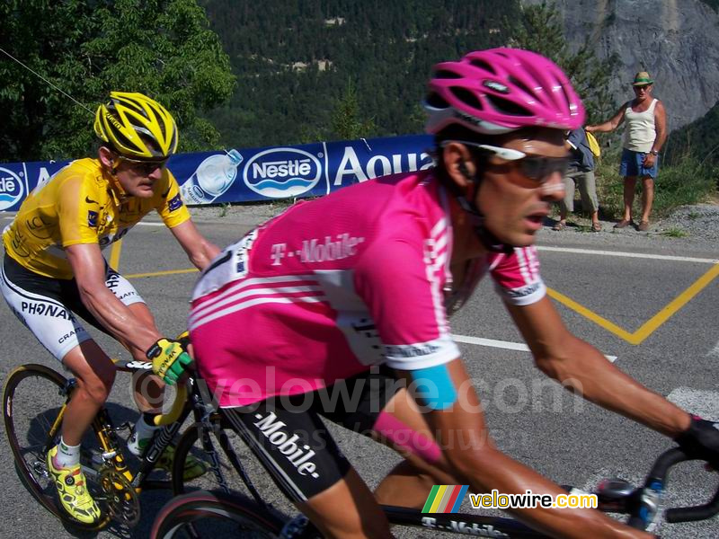 Andreas Klöden et avec du retard Floyd Landis !!