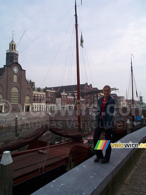 [The Netherlands - Rotterdam] Ellen in front of Delfshaven (277x)