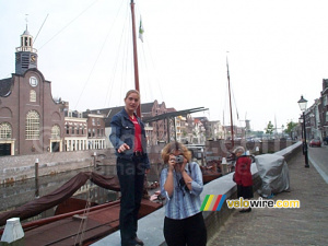 [The Netherlands - Rotterdam] Ellen and Isabelle in front of Delfshaven (273x)