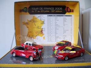 The scale model versions of the official cars of the Tour de France (900x)